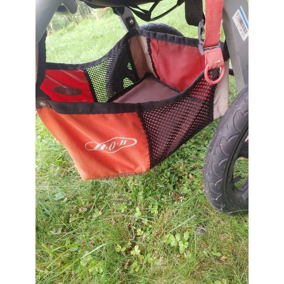 BOB Revolution Stroller Single Lowboy‎ Basket Orange Gray Black 2011-15 Storage - Picture 3 of 4